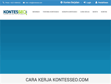 Tablet Screenshot of kontesseo.com